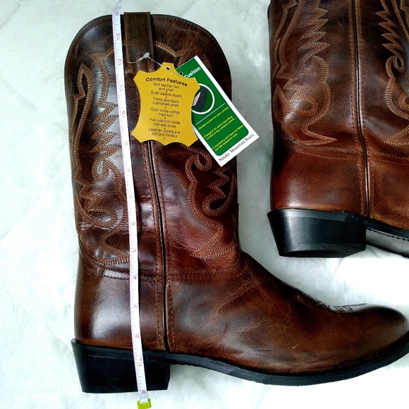 XWIDE Smoky Mountain Mens Western Cowboy Boot, Denver sz 10.5 EE 14 EE Brown NIB - Picture 6 of 16